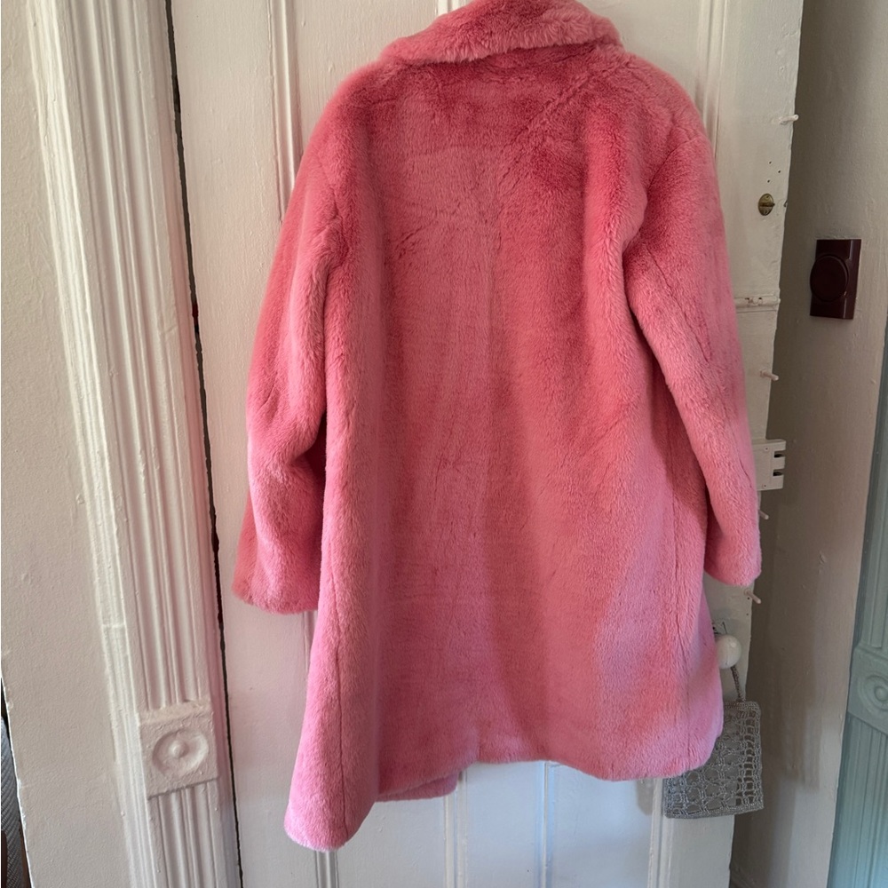 Apparis Vibrant Pink Teddy Jacket - Picture 4 of 4